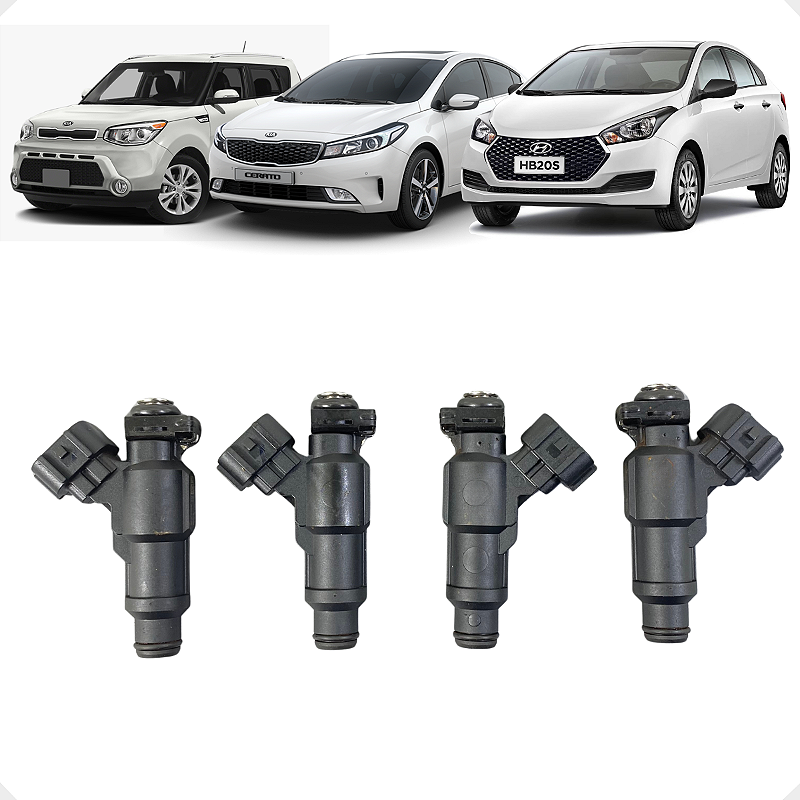 Jogo Bico Injetor Hb20 Kia Soul Cerato 1.6 2013 2014 a 2019