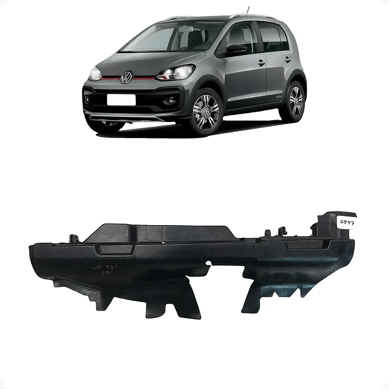 Defletor Ar Radiador Esquerdo Volkswagen Up 2018 a 2021