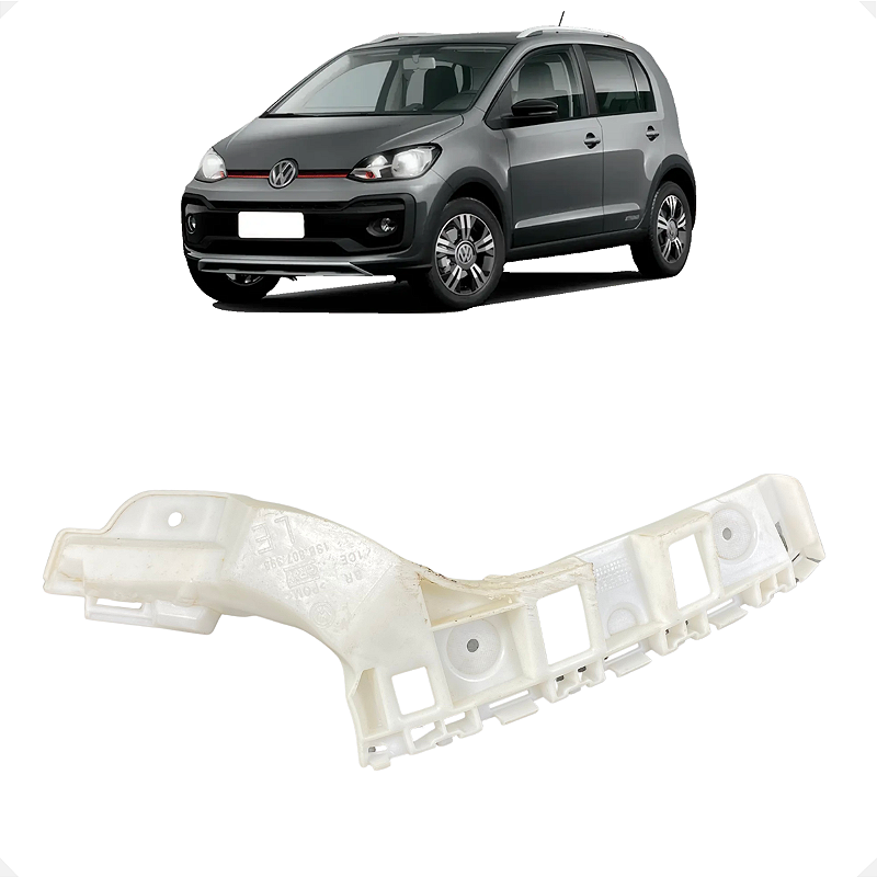 Guia Parachoque Traseiro Esquerdo Volkswagen Up 2014 a 2021