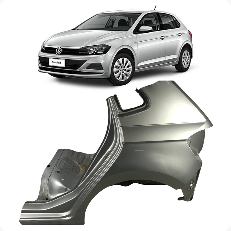 Lateral Traseira Esquerda Volkswagen Polo 1.0 2020 2021