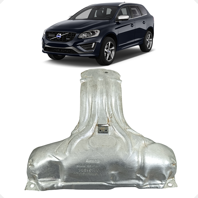 Defletor Coletor Escapamento Volvo XC60 2015 2016 2017