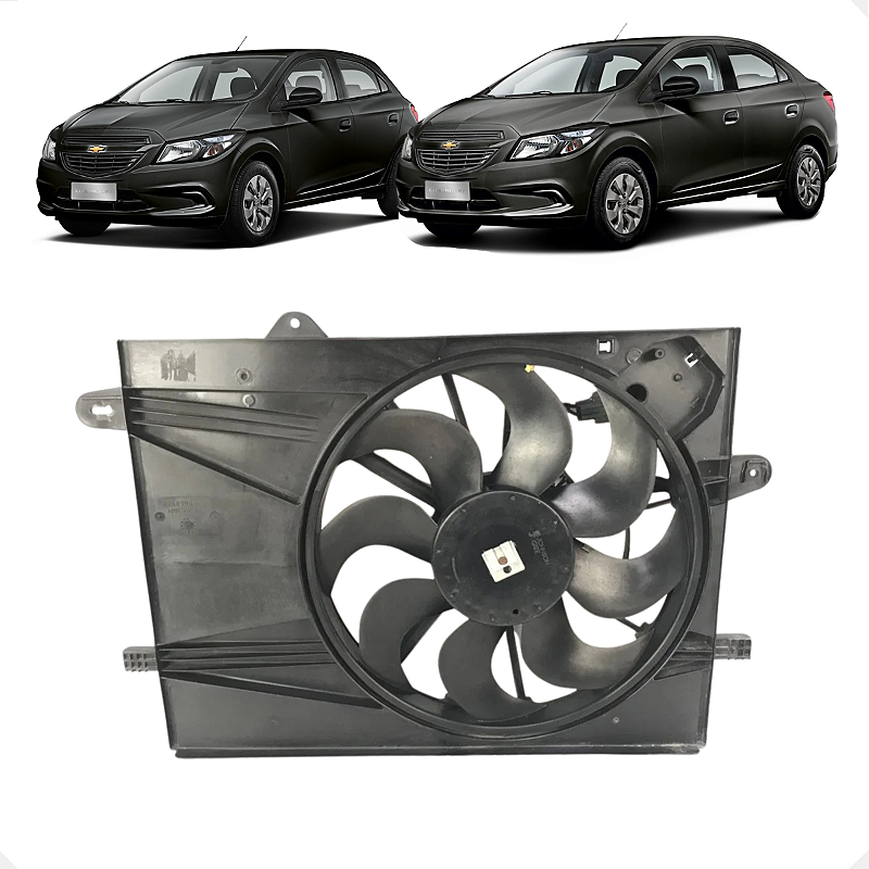 Defletor Ventoinha Radiador GM Cobalt Onix Prisma 2013/17