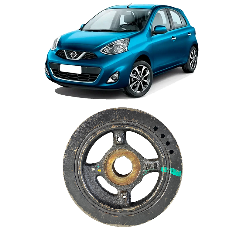 Polia Virabrequim Nissan March Versa 1.0 3cc 2012 a 2020