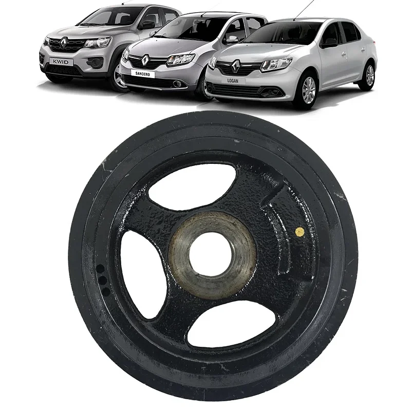 Polia Do Virabrequim Renault Kwid Sandero Logan 1.0 12v 3cc