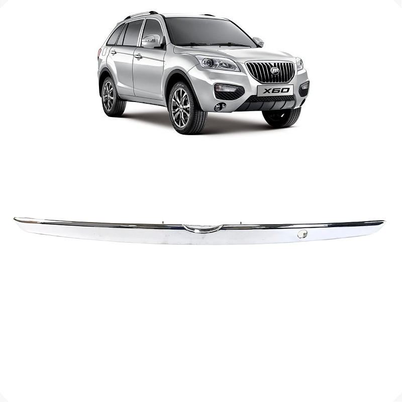 Moldura Luz Placa Tampa Traseira Lifan X60 2016 2017 2018
