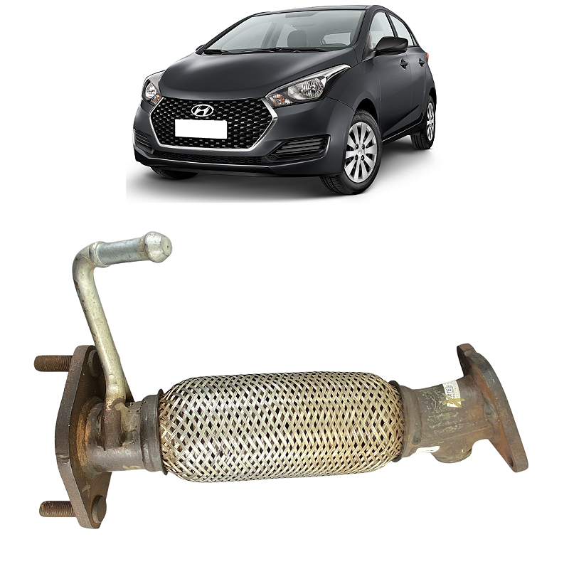 Flexível Escapamento Hyundai Hb20 2015 2016 2017 2018 2019
