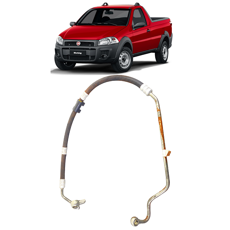 Tubo Flexível Pressão Fiat Strada 2016 2017 2018 2019 2020