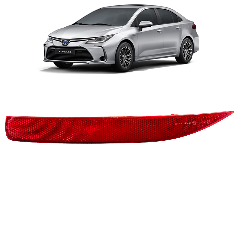 Refletor Olho Gato Esquerdo Toyota Corolla Altis 2020 a 2023