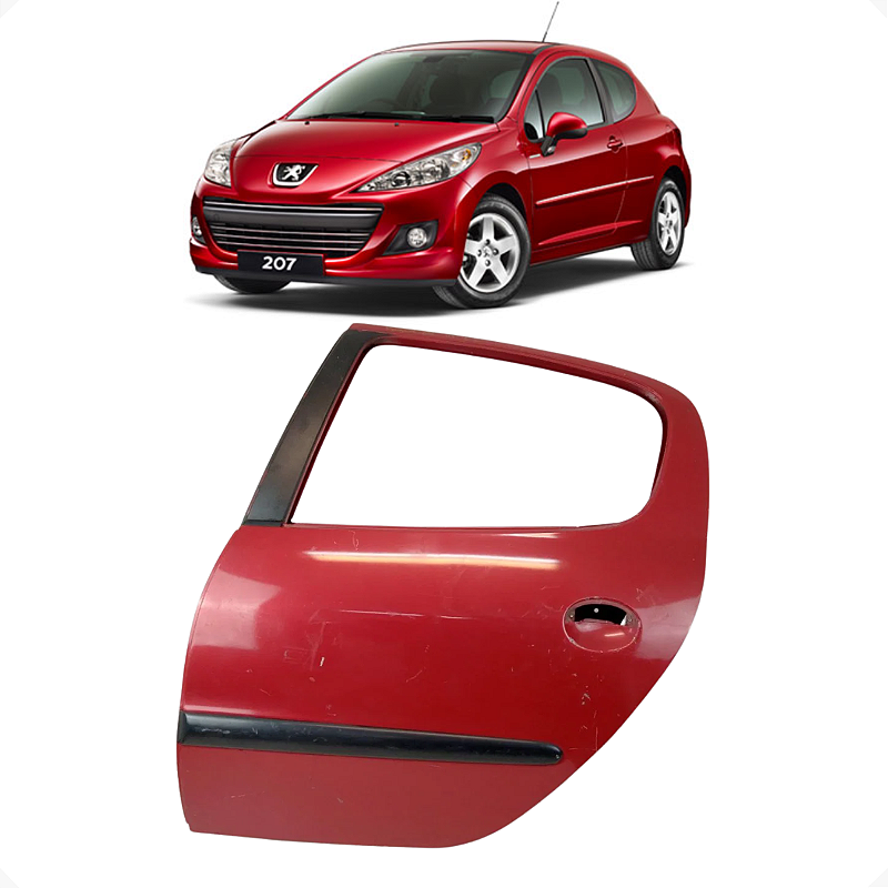 Porta Traseira Esquerda Peugeot 207 2003 2004 2005 a 2013