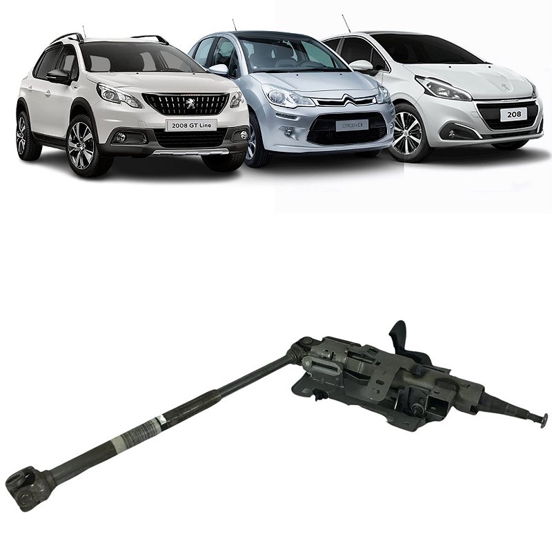Coluna Direção Peugeot 2008 208 Citroen C3 1.6 2013 a 2019