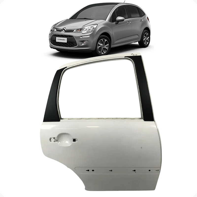 Porta Traseira Direita Citroën C3 1.4 GLX 2011 2012