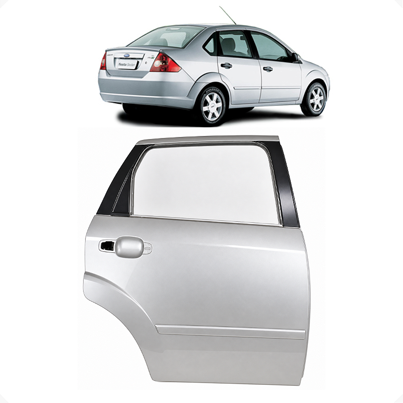 Porta Traseira Direita Ford Fiesta 1.5 2005 2006 Detalhe