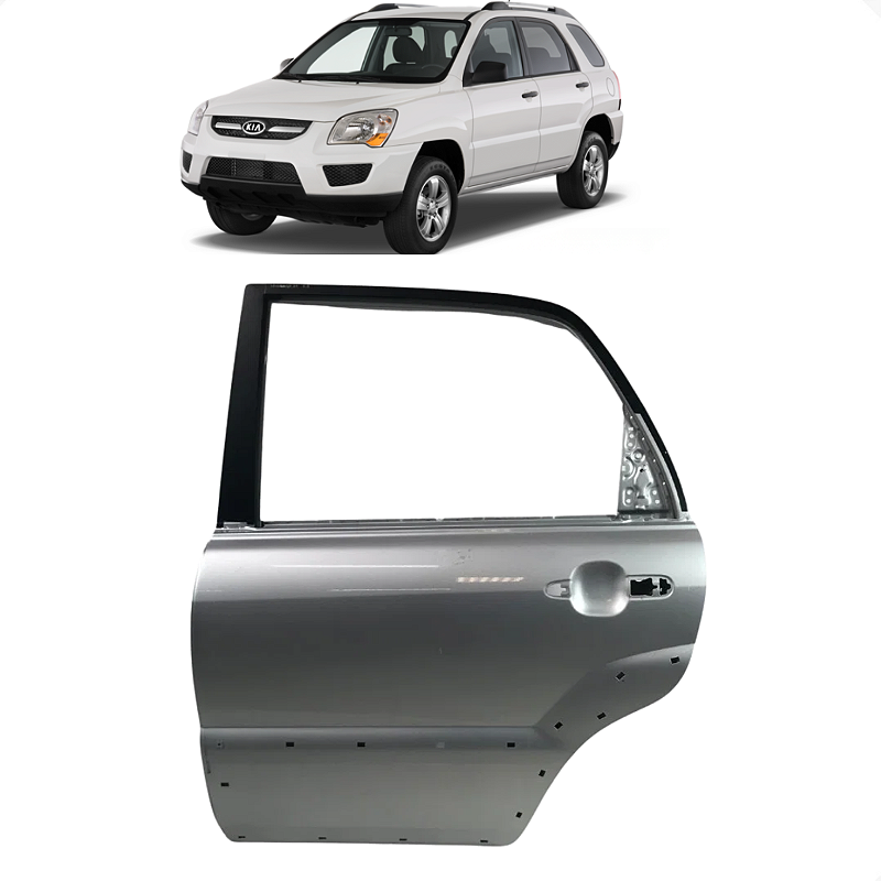 Porta Traseira Esquerda Kia Sportage 2006 2007 2008 2009