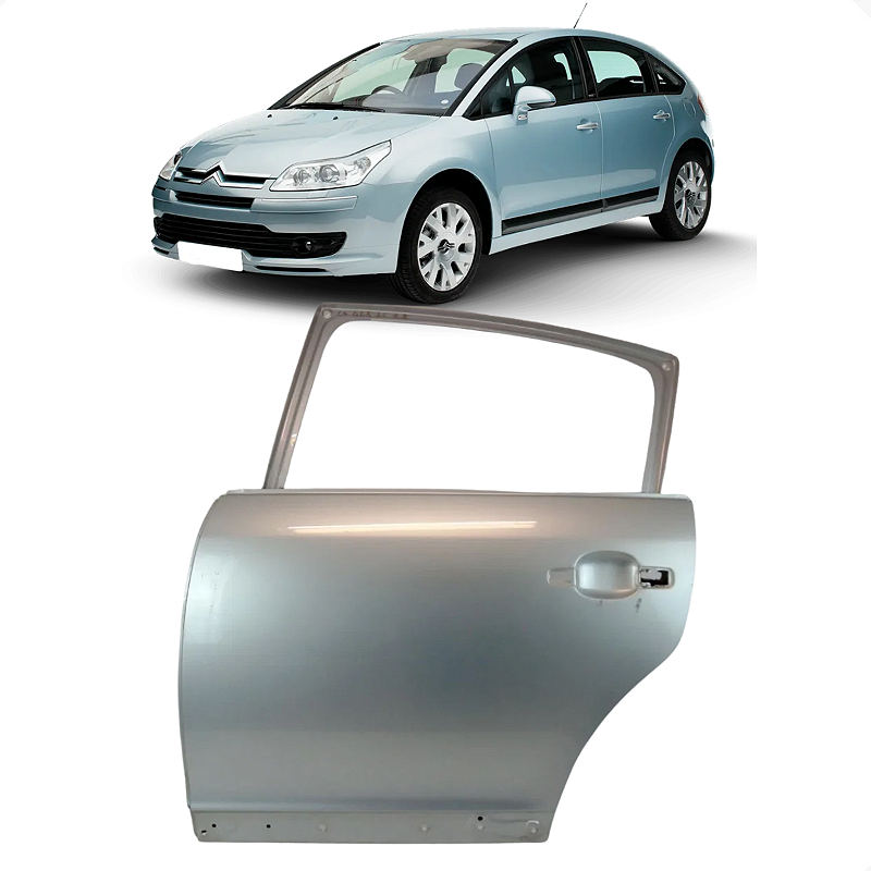Porta Traseira Esquerda Citroën C4 2009 2010 2011 2012