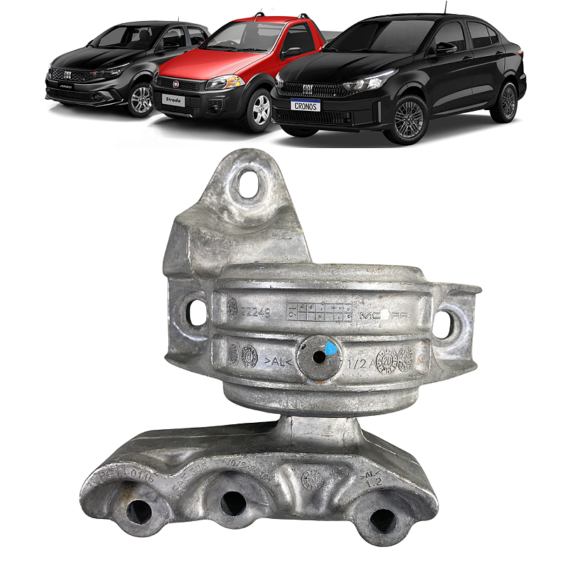Coxim Motor Direito Fiat Strada Argo Cronos 1.3 2018 a 2020