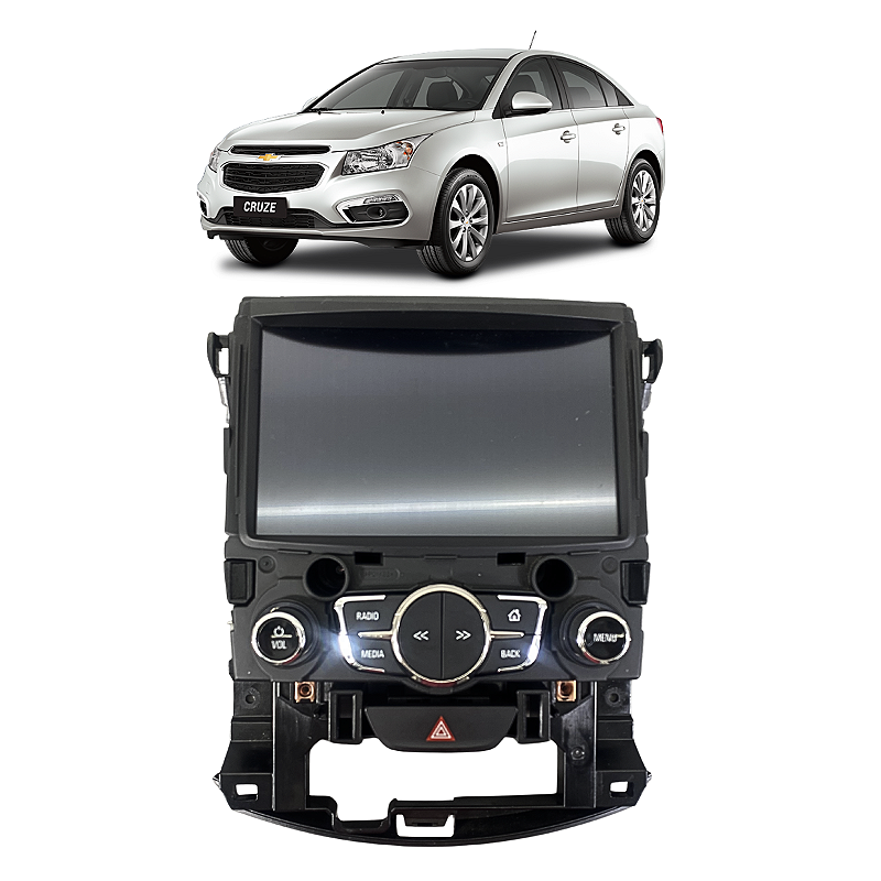 Central Multimídia Chevrolet Cruze 2016 2017 2018 2019