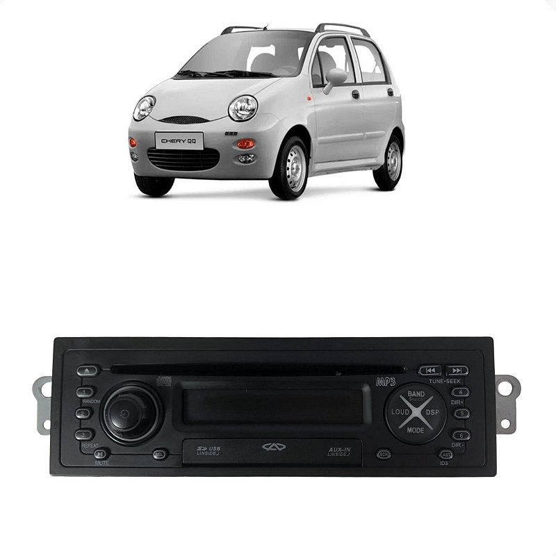 Som Rádio Cd Player Chery QQ 2011 2012 2013 2014