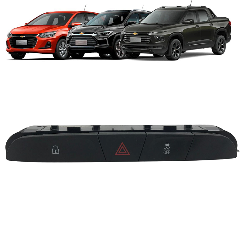 Comando Pisca Alerta GM Montana Onix Tracker 2021 2022 2023