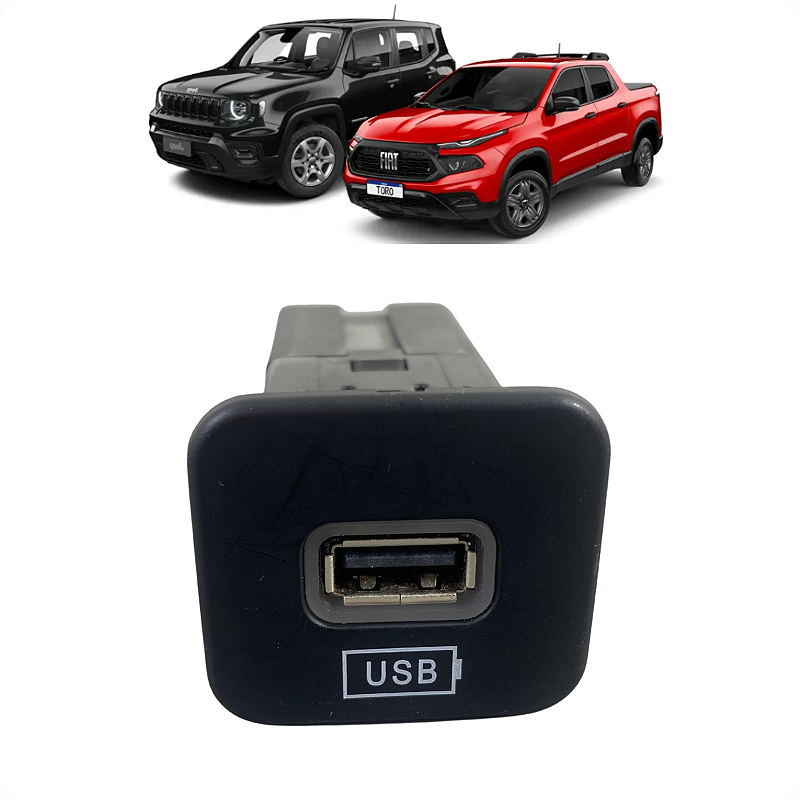 Entrada Usb Fiat Toro Jeep Renegade 2020 2021 2022 2023 2024
