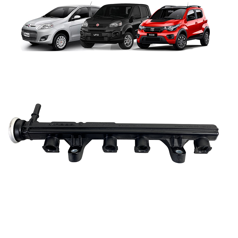 Flauta Bico Injetor Fiat Mobi Novo Uno Palio Fire Evo 1.0
