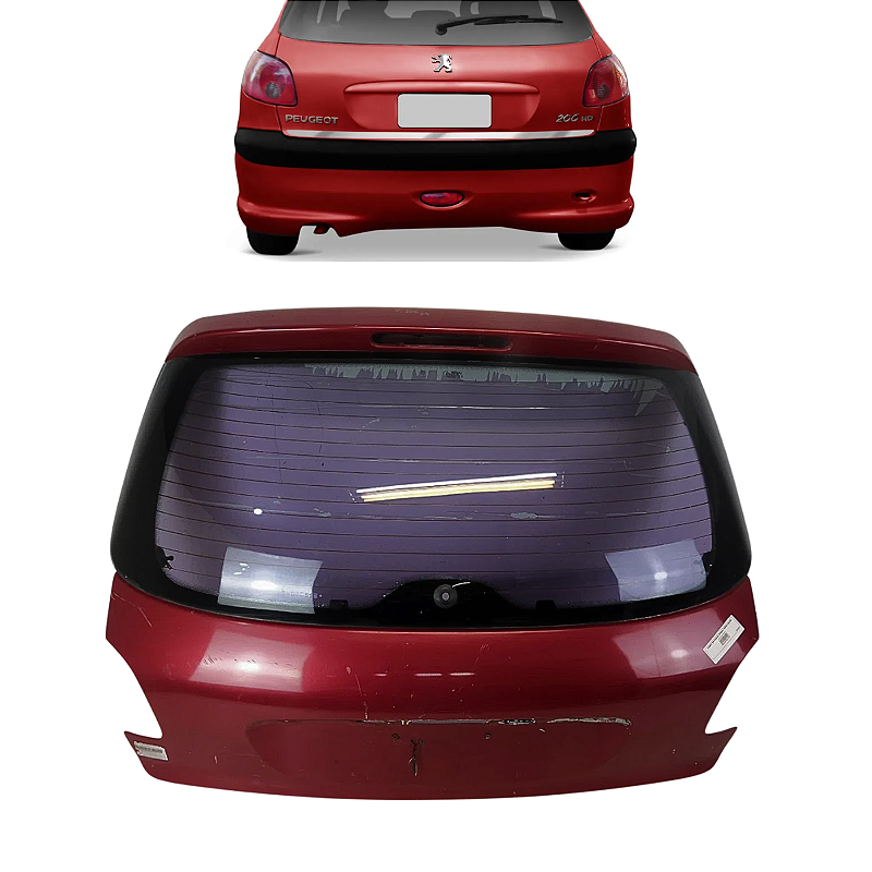 Tampa Traseira Peugeot 206 1.0 2004 2005 2006