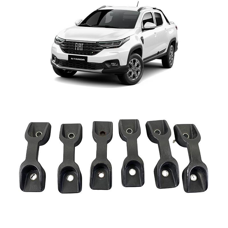 Jogo De Gancho Caçamba Fiat Strada 2021 2022 a 2024