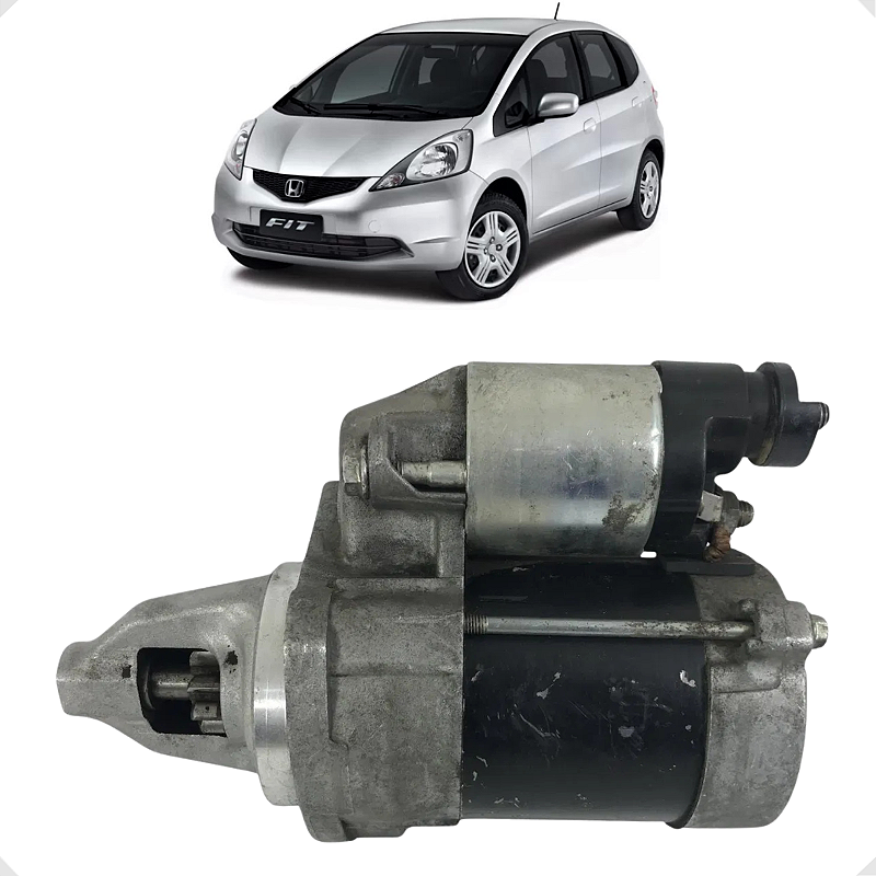 Motor Partida Arranque Honda Fit 1.4 1.5 2003 a 2008