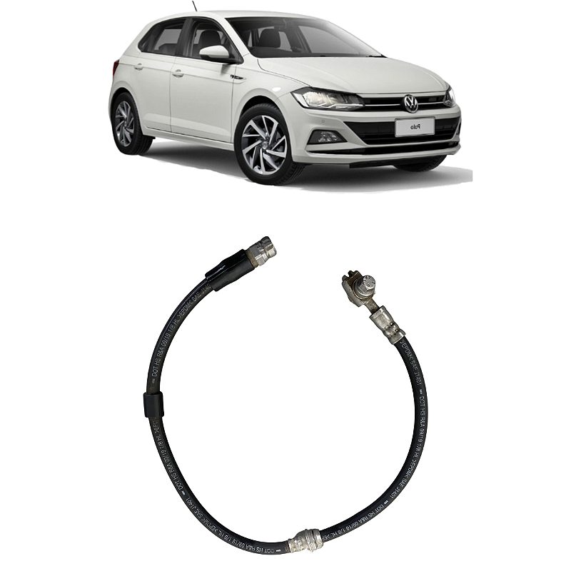 Flexivel Freio Dianteiro Esquerdo VW Polo 2018 2019 a 2022