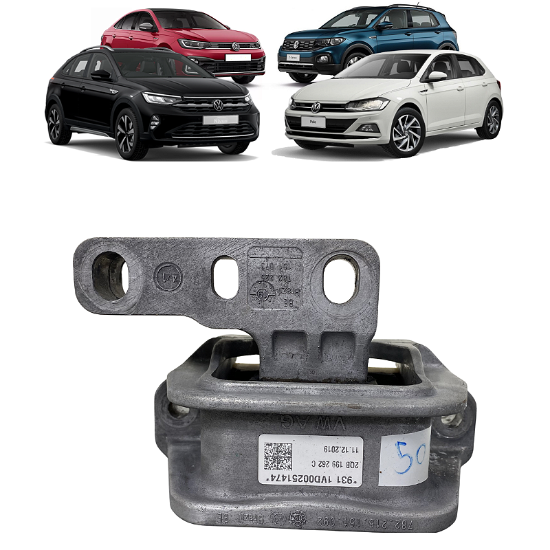 Coxim Motor Direito 1.0 VW Nivus Polo Virtus T-Cross 2018