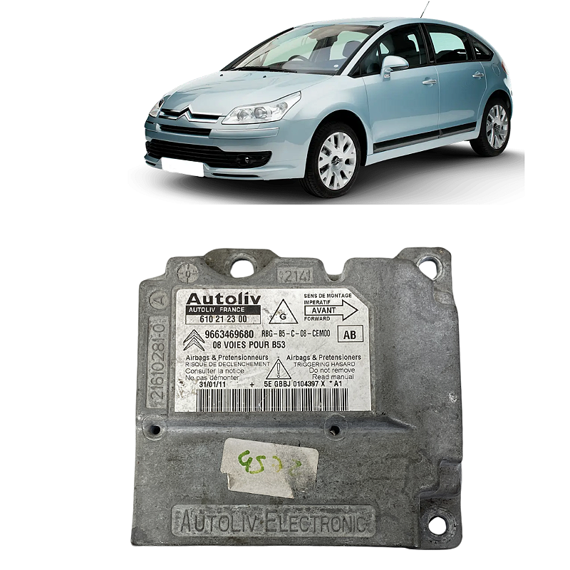Modulo Airbag Acionado Citroen C4 Pallas 2008 2009 2010 2011