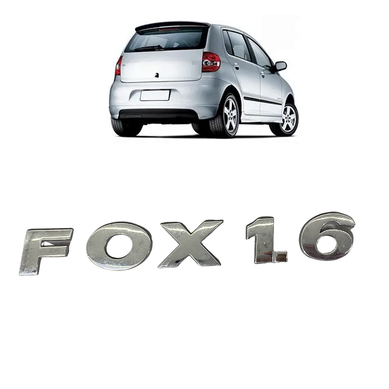 Emblema Letreiro Tampa Traseira VW Fox 1.6 2004 2005 a 2014