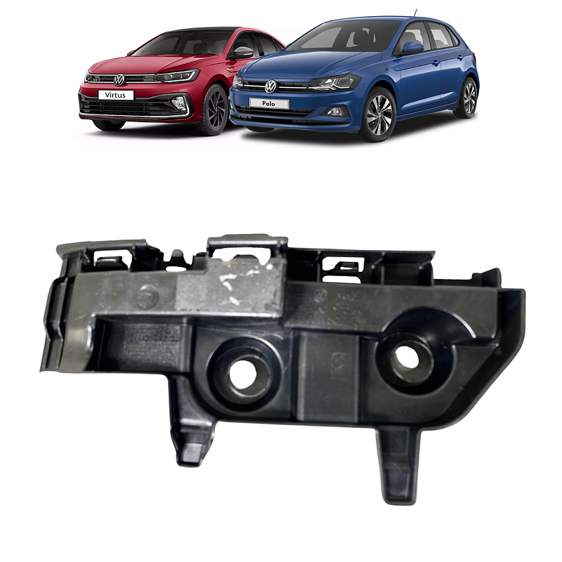 Suporte Guia Parachoque Traseiro Esquerdo VW Polo Virtus