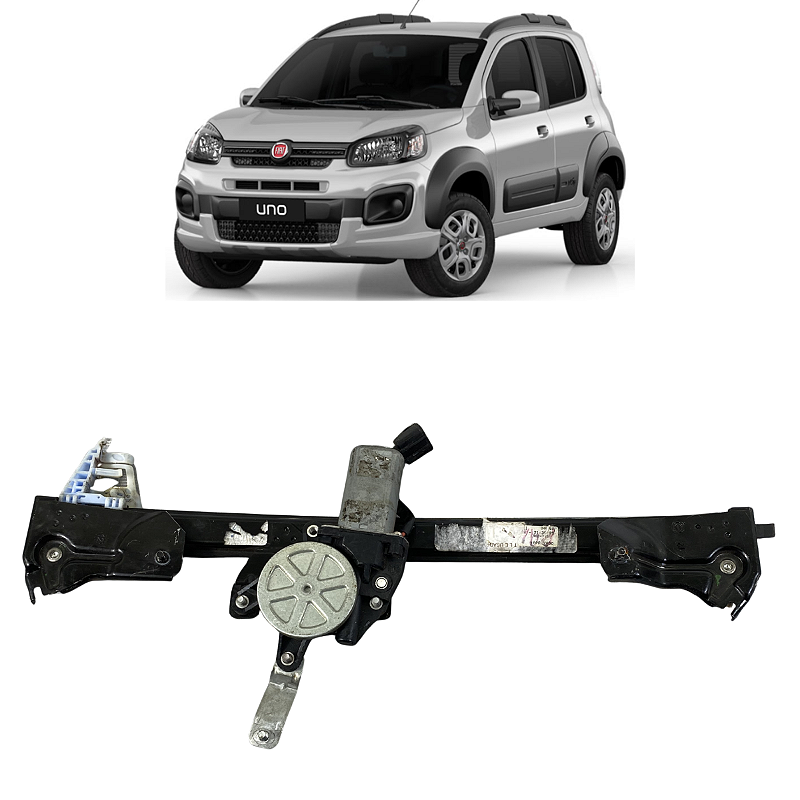 Maquina Vidro Dianteiro Direito Fiat Uno 2010 2011 a 2017