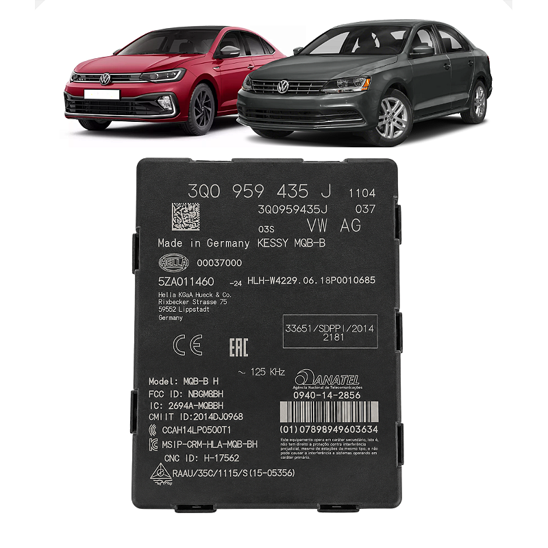Módulo Antena Keyless VW Virtus Jetta 1.0 1.4 2019 a 2023