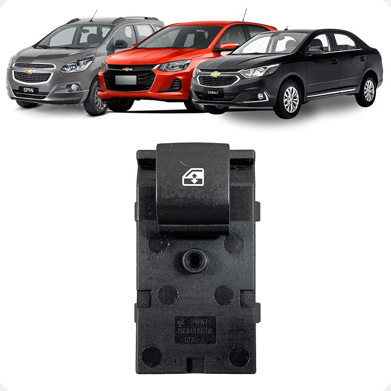 Botão Vidro Elétrico Traseiro Chevrolet Cobalt Sonic Spin
