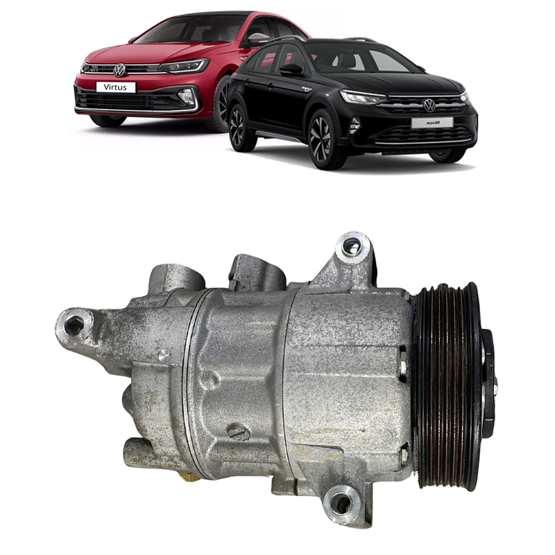 Compressor Ar Condicionado VW Polo Virtus Nivus 2018 a 2022