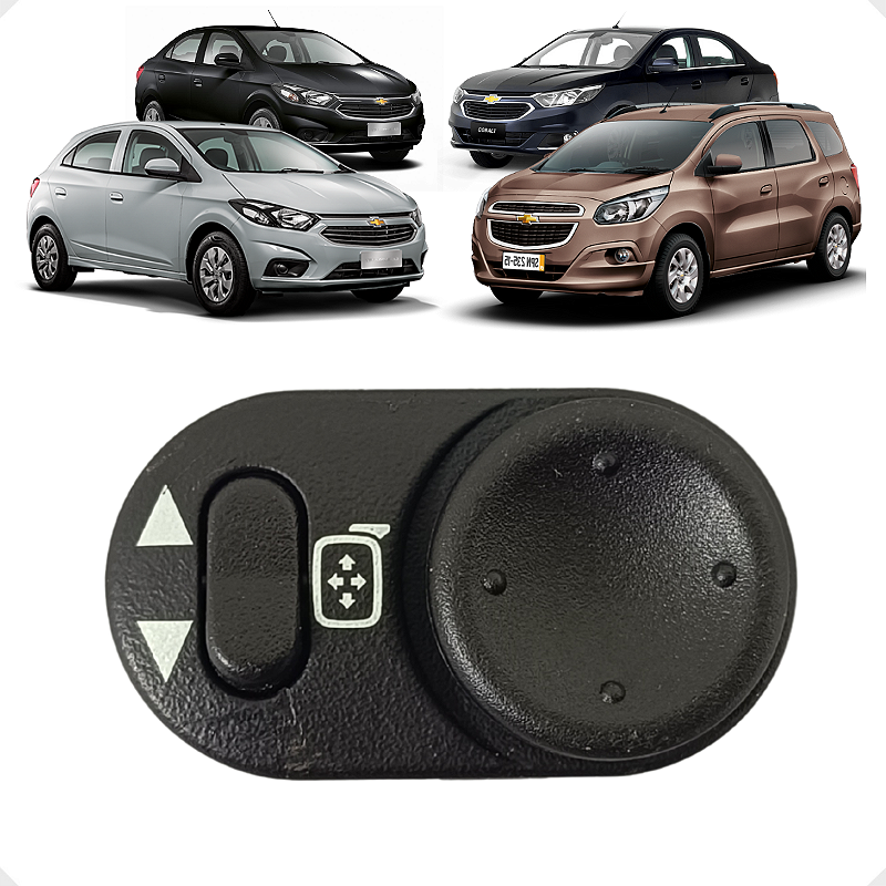 Botão Comando Retrovisor Gm Onix Cobalt Spin Prisma 2020