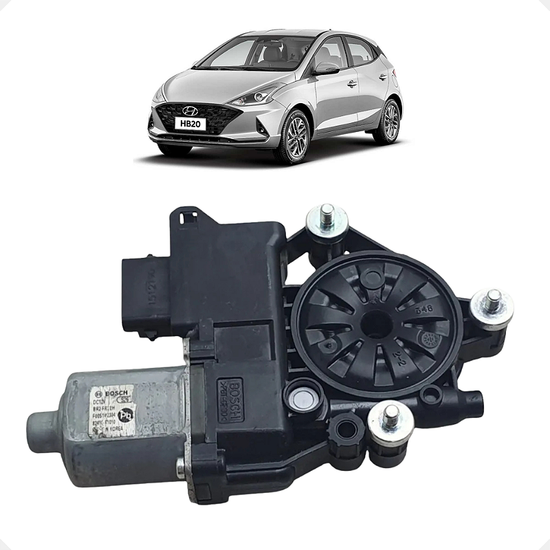 Motor Máquina Vidro Dianteiro Esquerdo Hb20 2020 a 2024