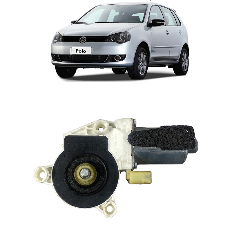 Motor Máquina Vidro Traseiro Esquerdo VW Polo 2008 a 2012