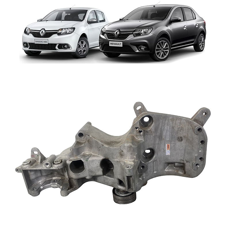 Suporte Alternador Compressor Renault Sandero Logan 2015