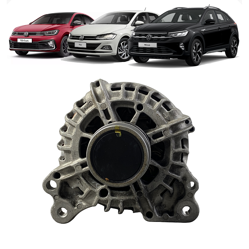 Alternador VW Nivus T-Cross Polo Virtus Tiguan TSI 1.0 1.4