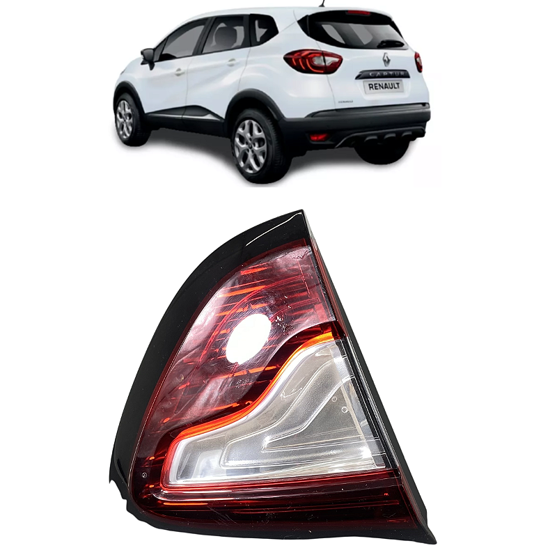 Lanterna Tampa Traseira Esquerda Captur 2017 2018 a 2022