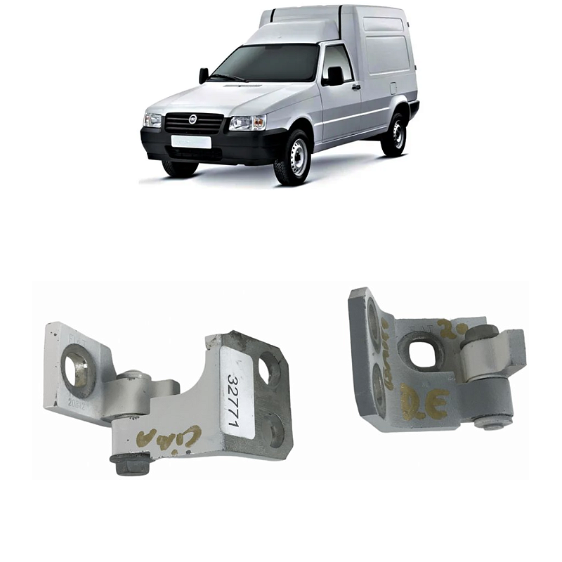 Par Dobradiça Dianteira Esquerda Fiat Fiorino 2021