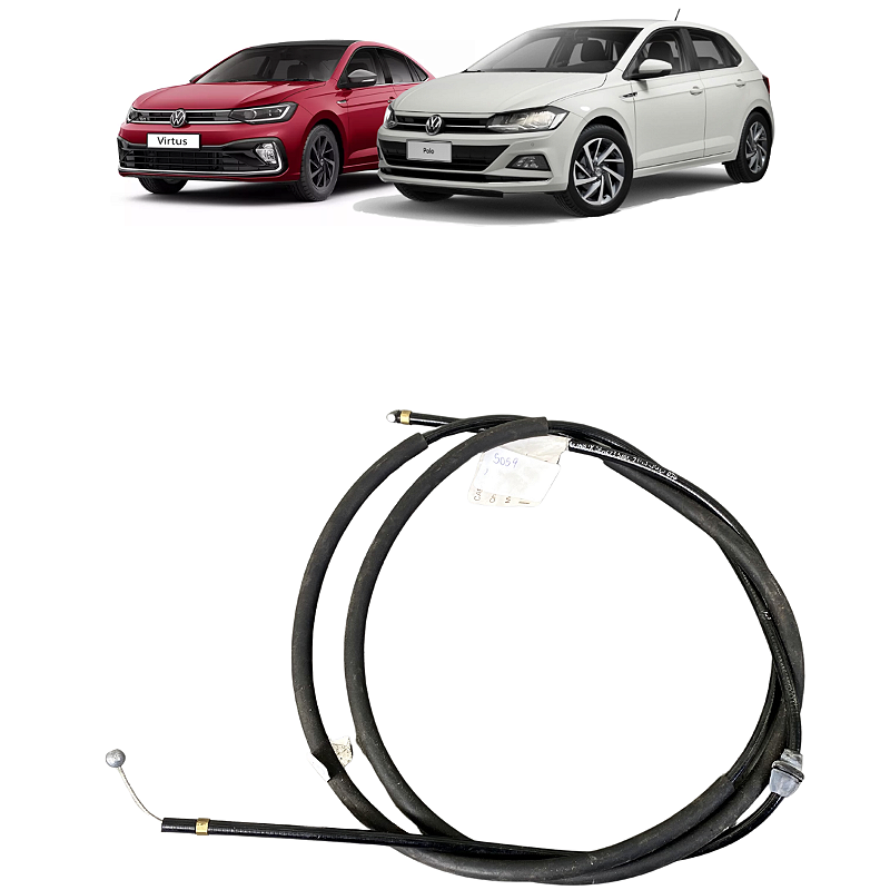 Cabo Abertura Capô Volkswagen Polo Virtus 2018 2019 a 2022