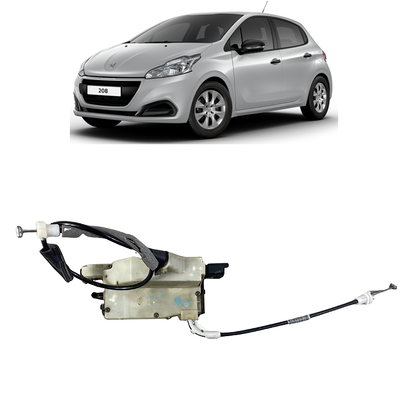 Fechadura Elétrica Dianteira Direita Peugeot 208 2014 a 2019