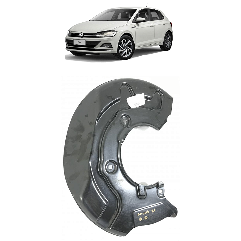 Defletor Montante Dianteiro Direito  VW Polo 2018 a 2021