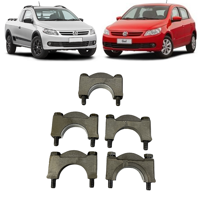 Kit Mancal Virabrequim VW Gol Saveiro Polo 1.6  2009 a 2013
