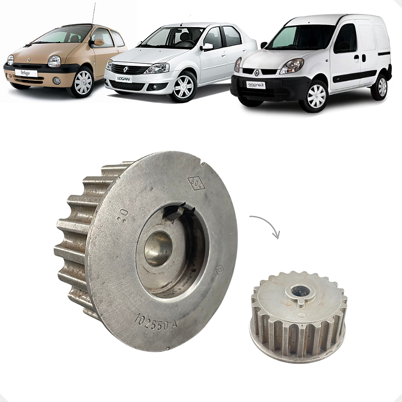 Polia Dentada Virabrequim Renault Clio Kangoo Twingo 1.0 16v
