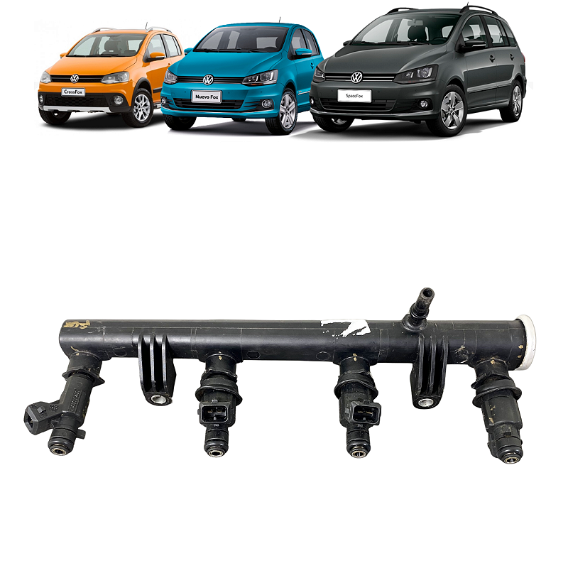 Flauta Bico Injetor VW Gol Polo Fox 1.6 1.0 2013 2014 2015