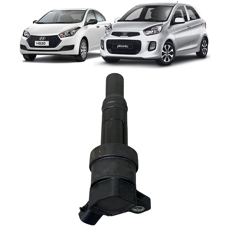 Bobina Ignição Hyundai Hb20 Kia Picanto 1.0 2011 a 2014